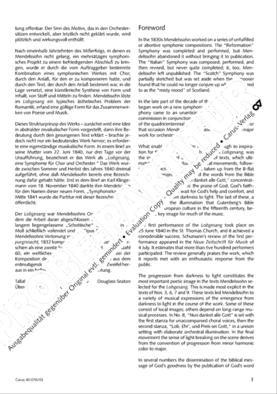 Hymn of Praise, MWV A 18 SSAATB scores gallery preview page 4