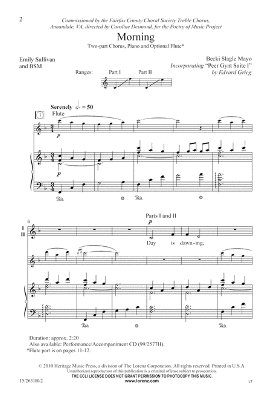 Morning 2-Part scores gallery preview page 3