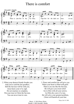 There is comfort in the Saviour. A new tune to a wonderful Oswald Smith poem.