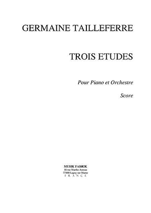 Trois Etudes for Piano and Orchestra