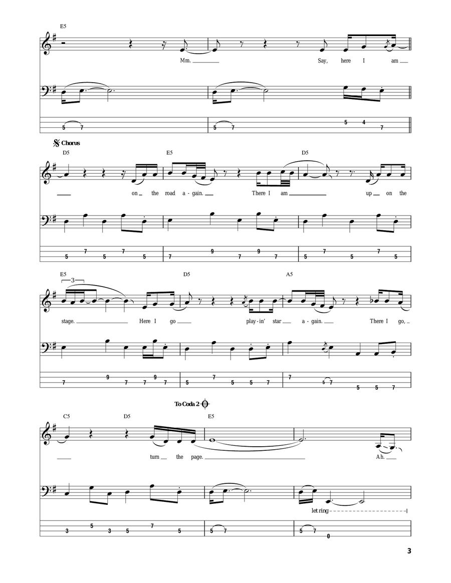 Turn The Page Acoustic Guitar scores gallery preview page 3