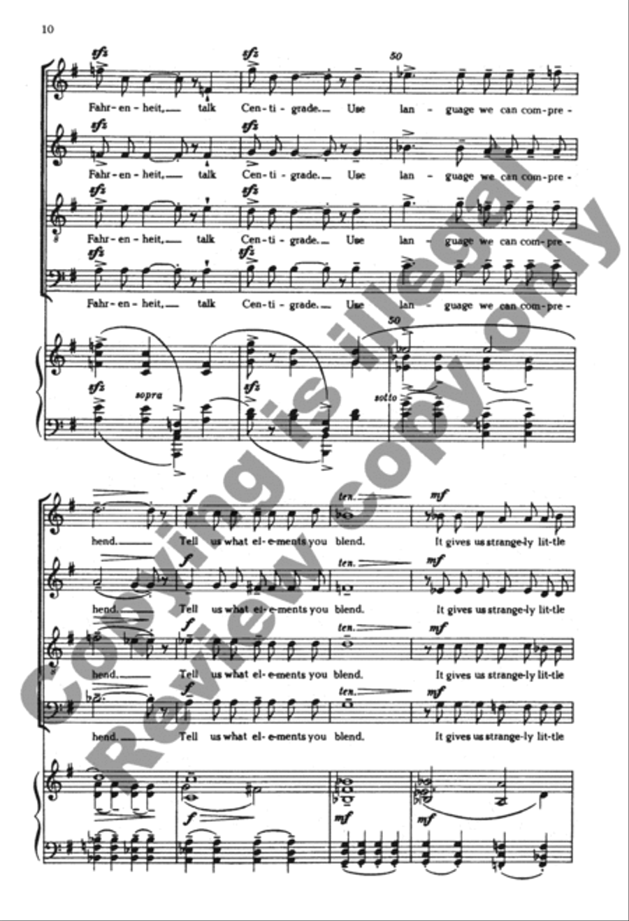Choose Something Like A Star - SATB - From 