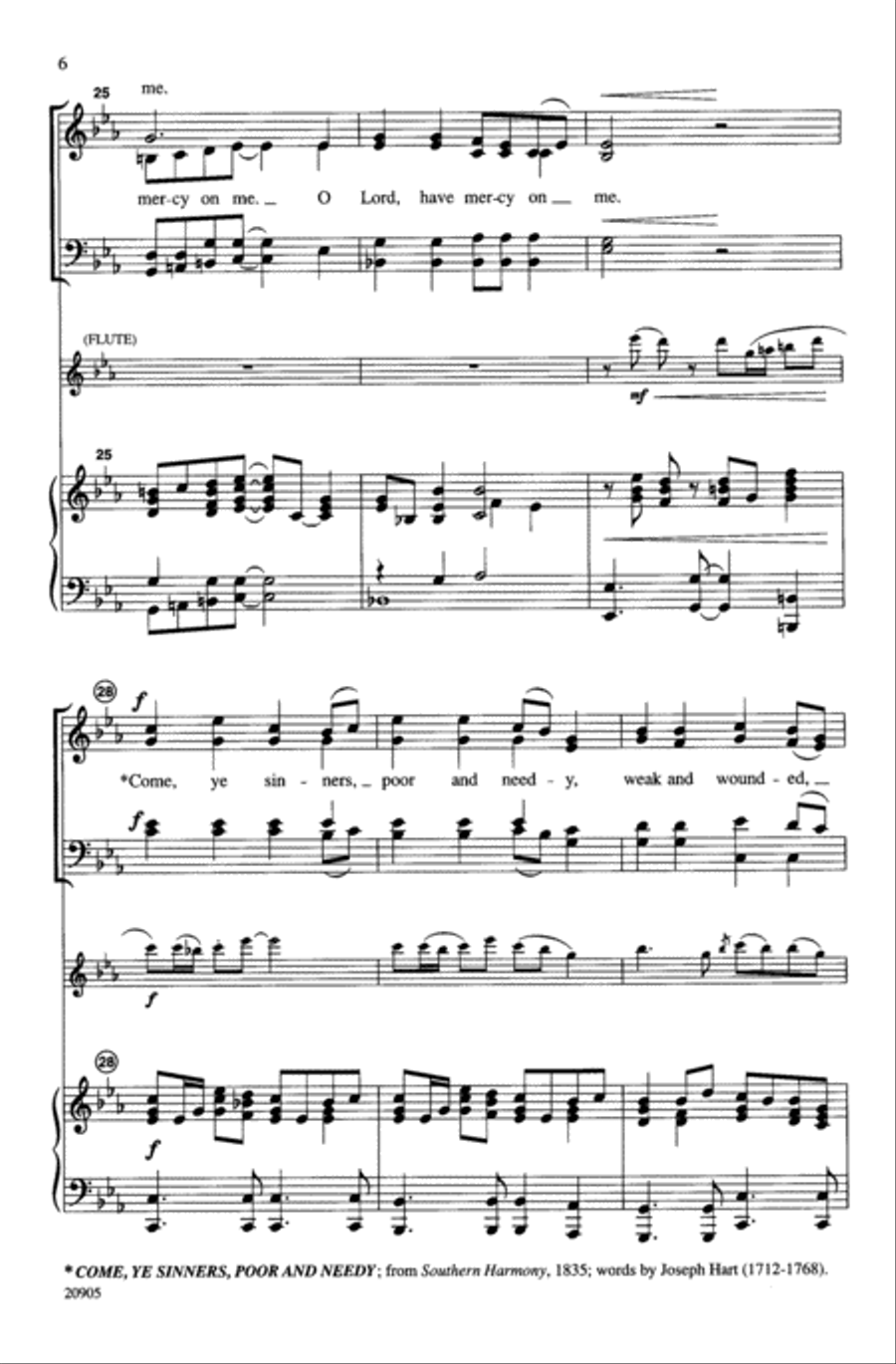 Is There Room for a Sinner? 4-Part scores gallery preview page 6