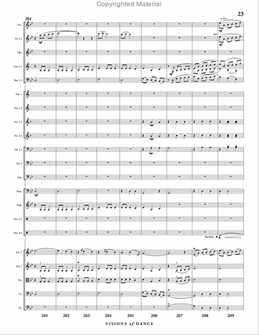 Visions of Dance Full Orchestra scores gallery preview page 24