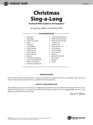 Christmas Sing-a-Long (for Band with Audience Participation): Score