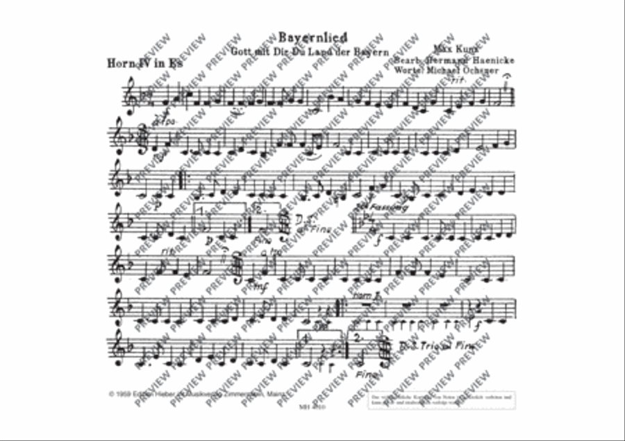 Bayernlied Concert Band scores gallery preview page 17