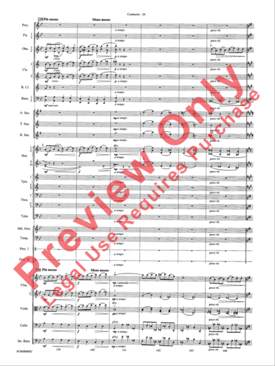 An American in Paris Suite Full Orchestra scores gallery preview page 27