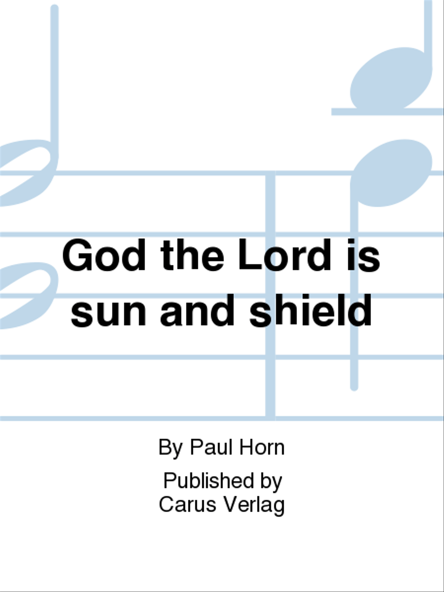 God the Lord is sun and shield (Gott, der Herr, ist Sonn und Schild) Part scores gallery preview page 1