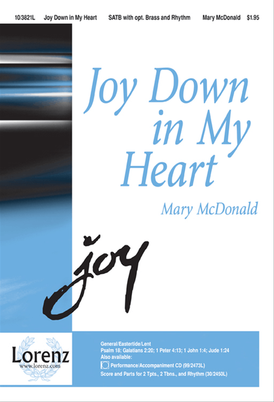 Joy Down in My Heart 4-Part scores gallery preview page 1