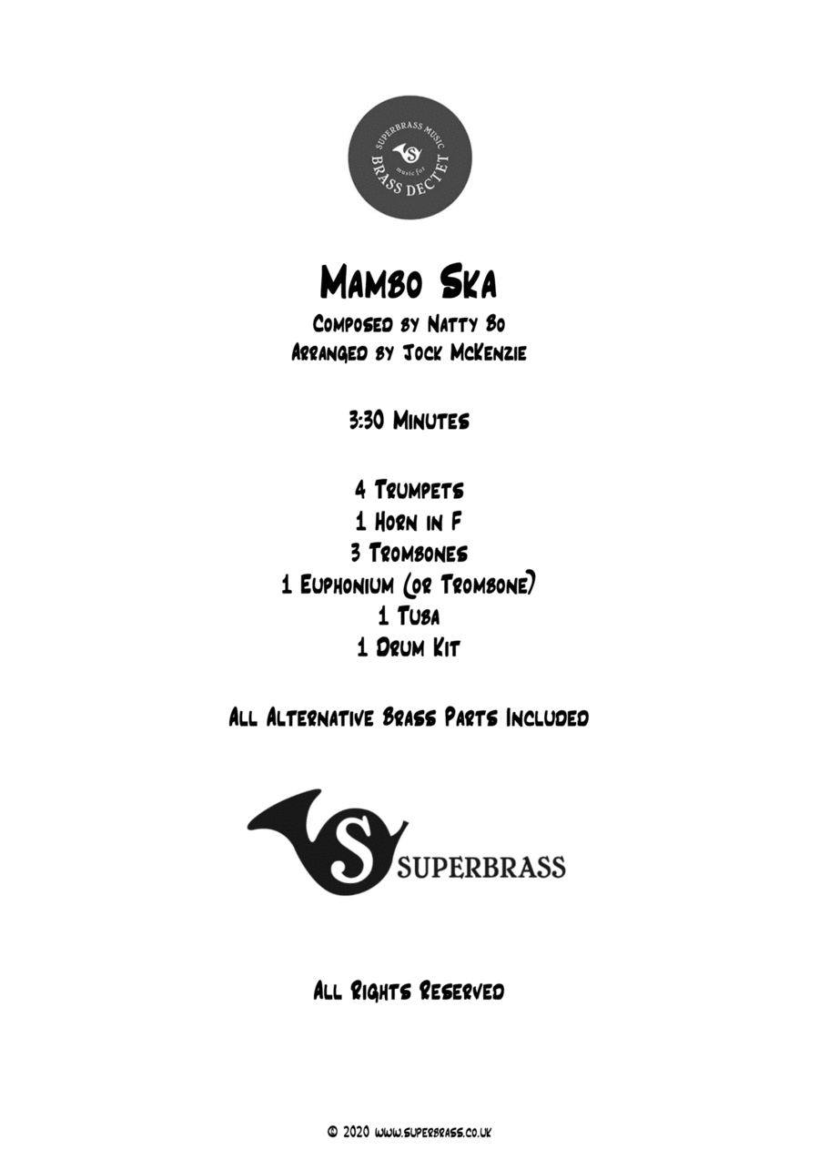 Mambo Mambo Euphonium scores gallery preview page 1