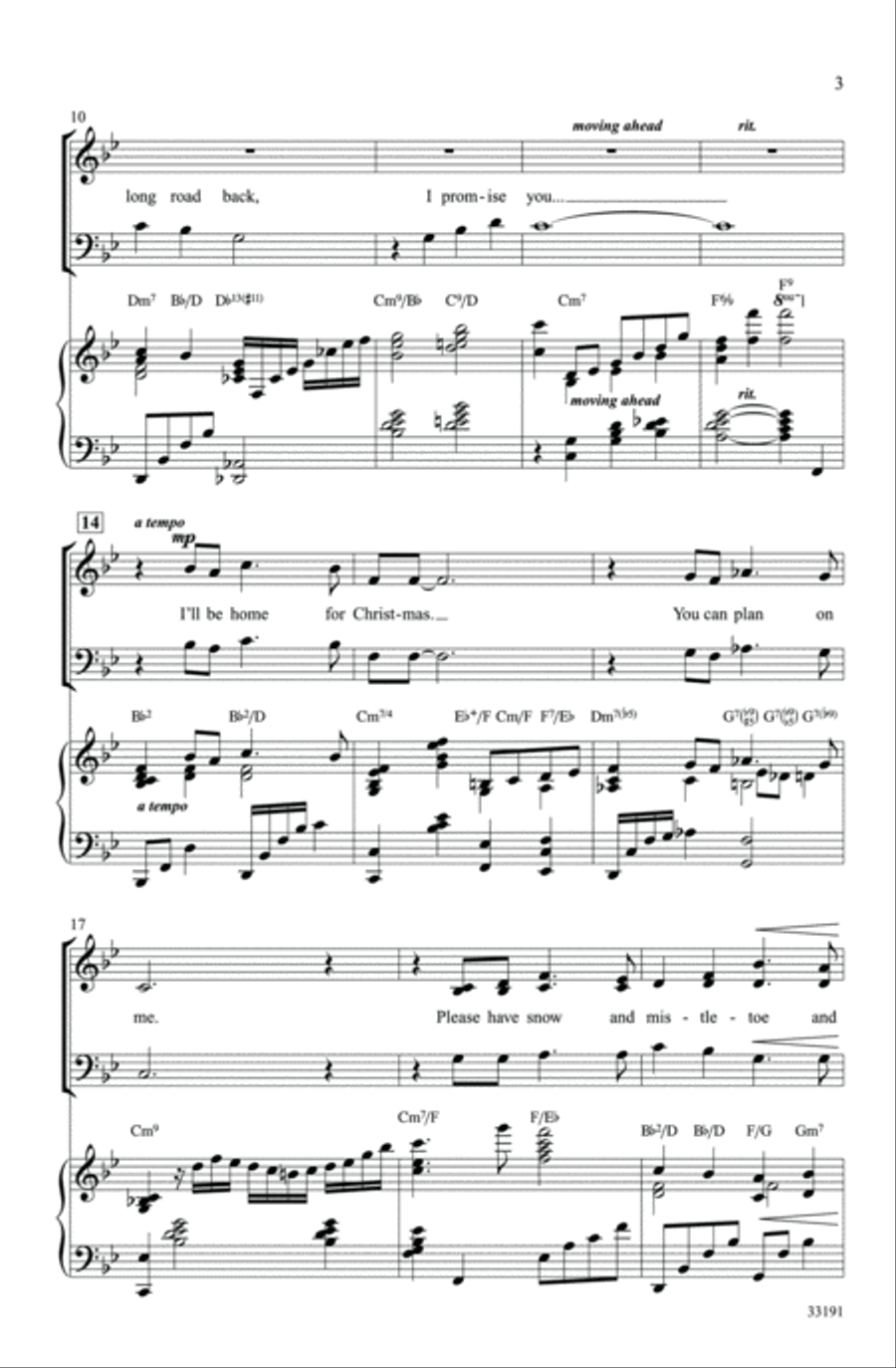 I'll Be Home for Christmas 3-Part scores gallery preview page 3