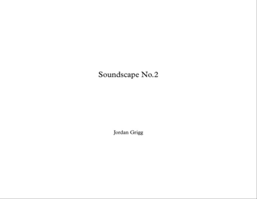 Soundscape No.2 Large Ensemble scores gallery preview page 1