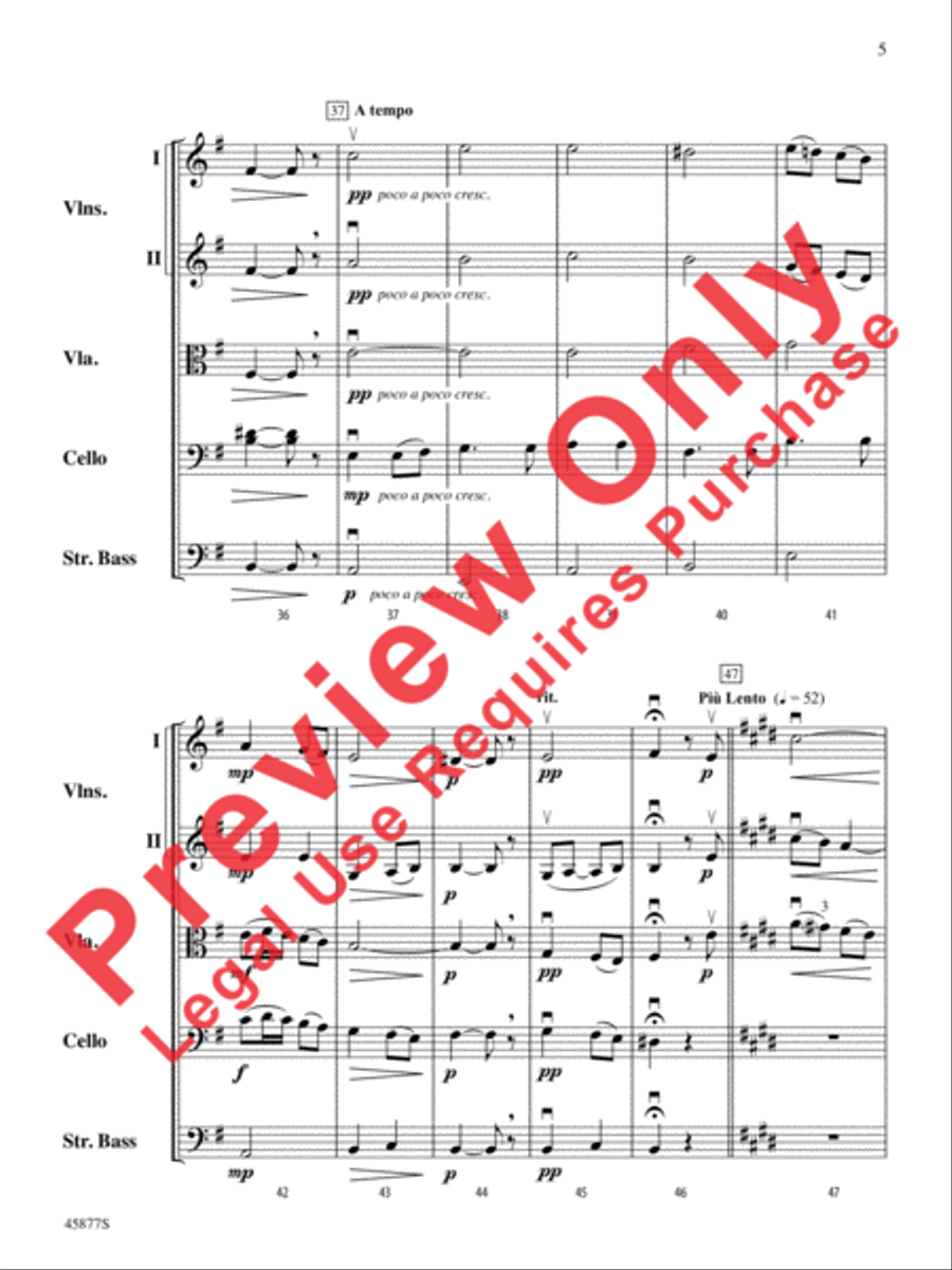 Old French Melody String Orchestra scores gallery preview page 5