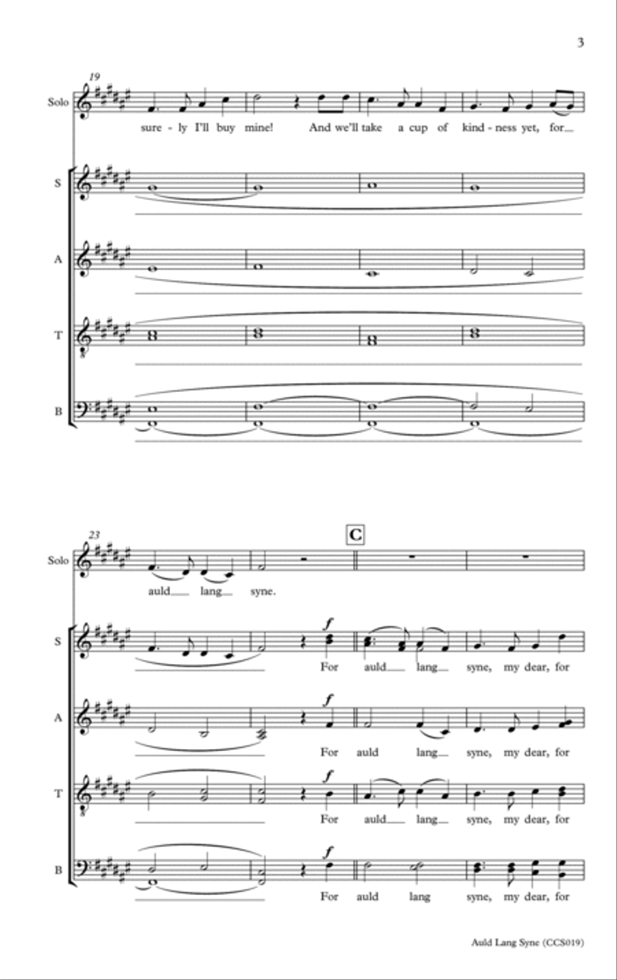 Auld lang Syne Divisi scores gallery preview page 3