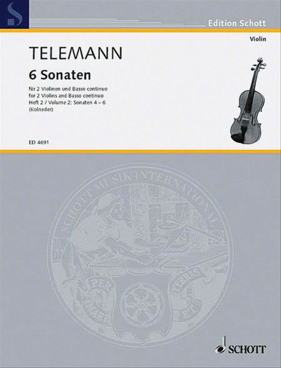 6 Sonatas – Vol. 2:4-6 String Trio scores gallery preview page 1