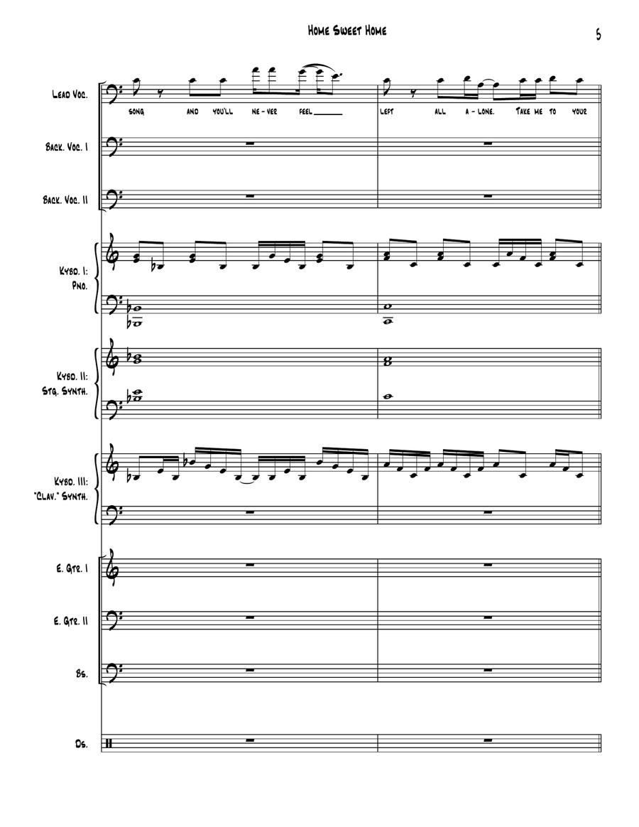 Home Sweet Home Small Ensemble scores gallery preview page 5