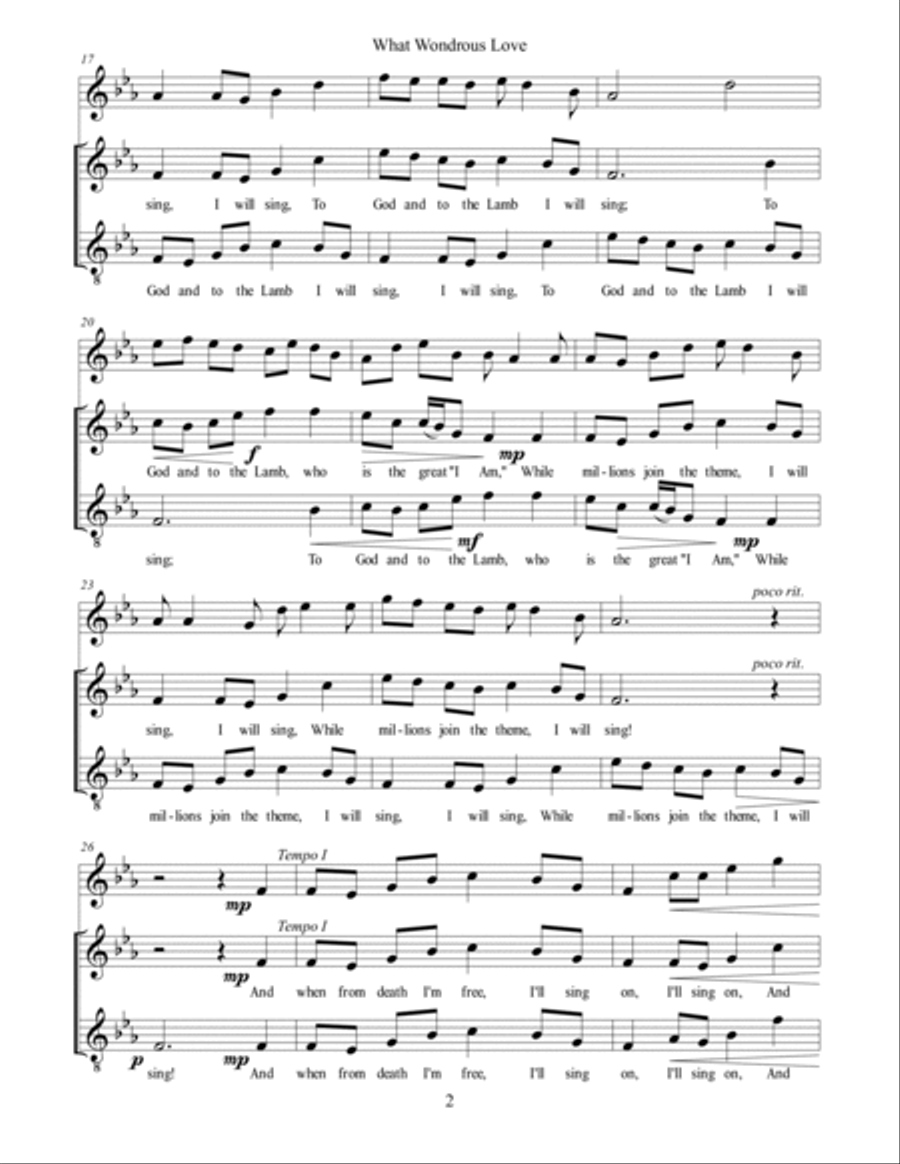 What Wondrous Love What Wondrous Love Large Ensemble scores gallery preview page 3
