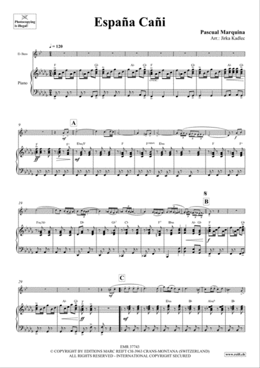 Espana Cani Piano Accompaniment scores gallery preview page 3