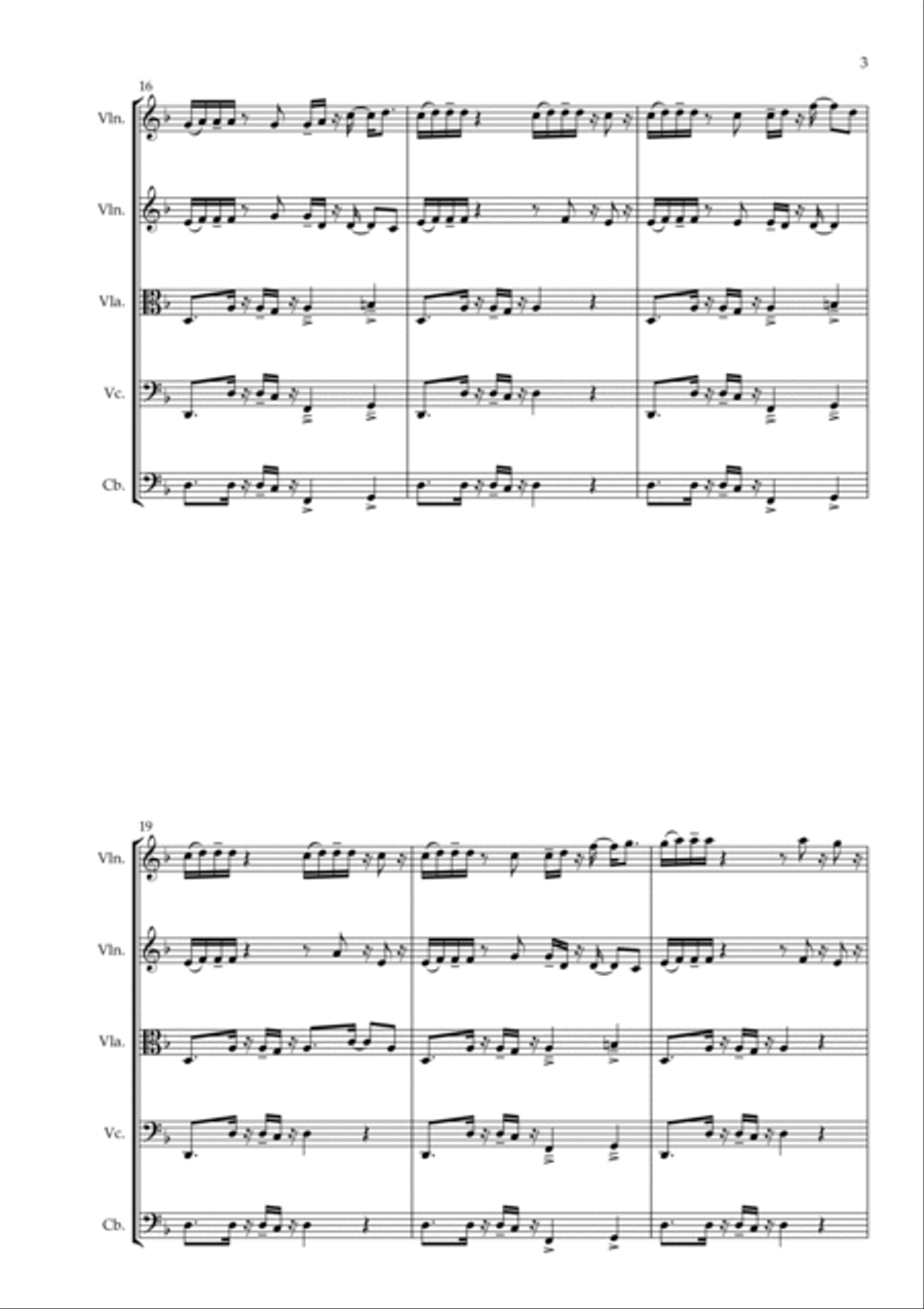 Another Brick In The Wall Cello scores gallery preview page 3