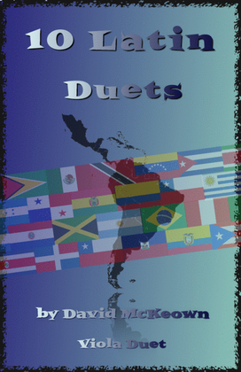 Book cover for 10 Latin Duets, for Viola