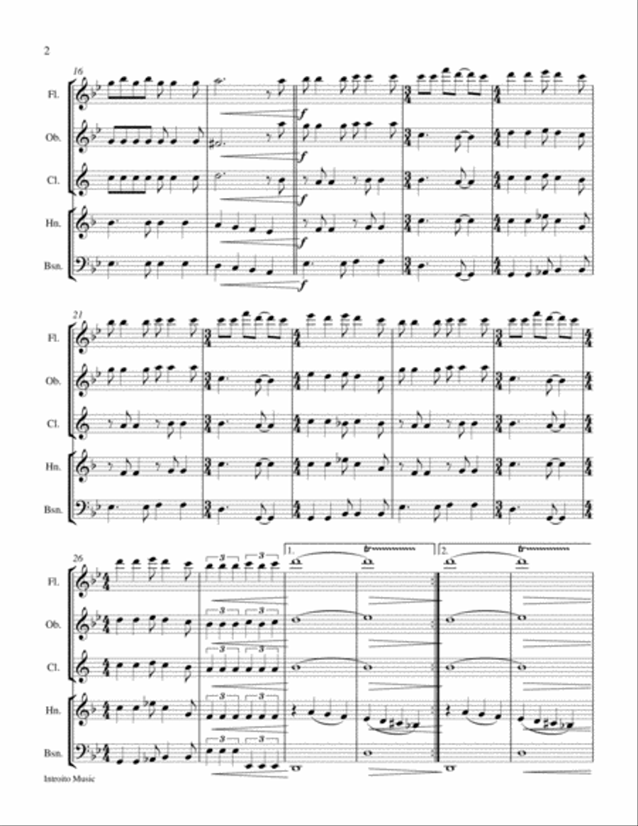 I Say A Little Prayer I Say A Little Prayer Woodwind Quintet scores gallery preview page 2