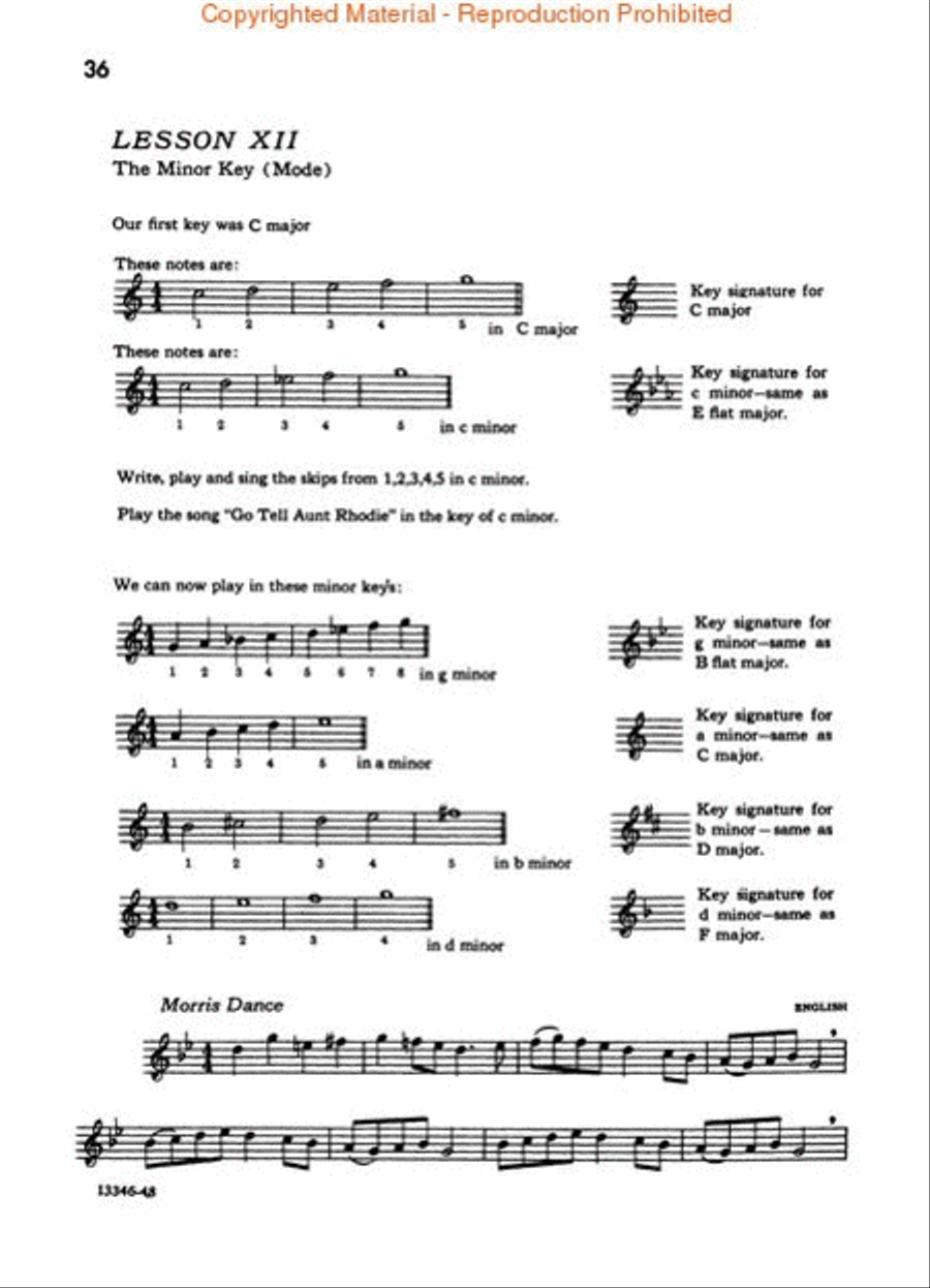 Playing the Recorder – Alto Recorder scores gallery preview page 4