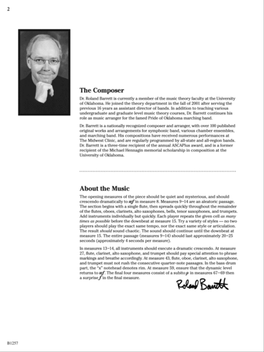 Sahara: Score Concert Band scores gallery preview page 2