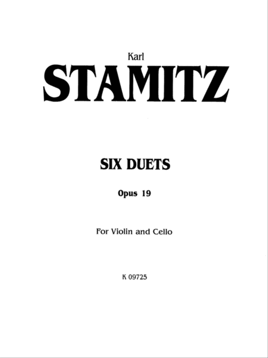 Six Duets, Op. 19