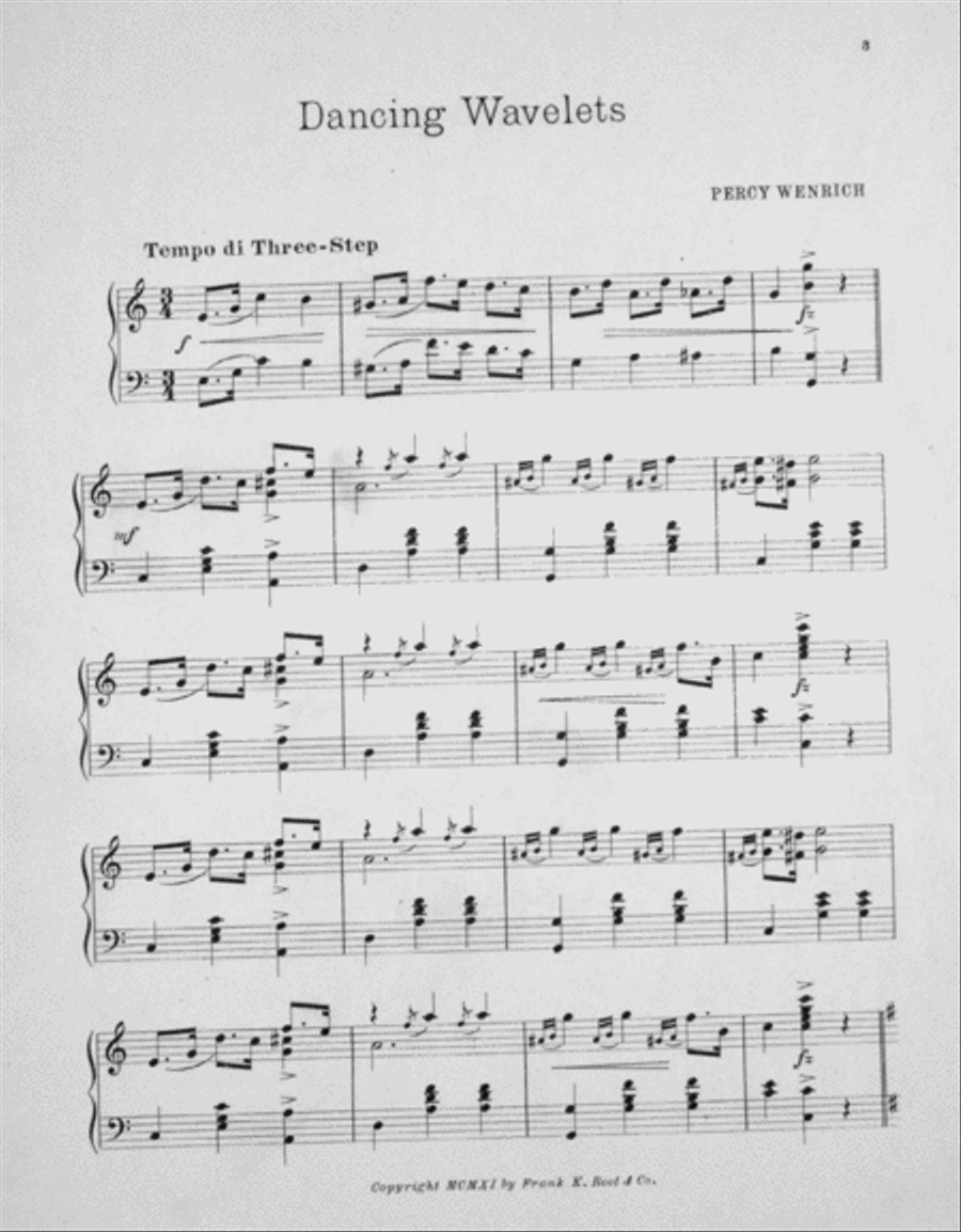 Dancing Wavelets Piano Solo scores gallery preview page 2