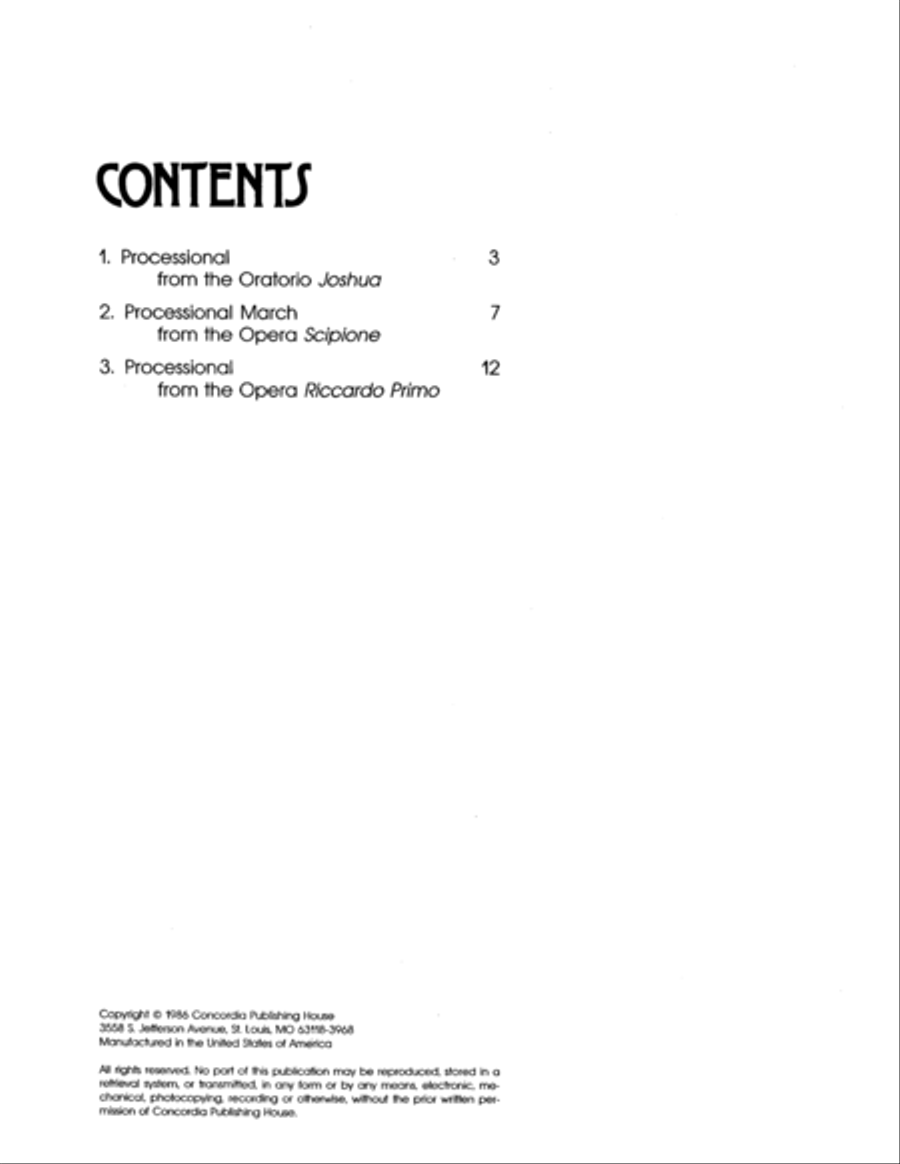 Three Processionals Trombone scores gallery preview page 2