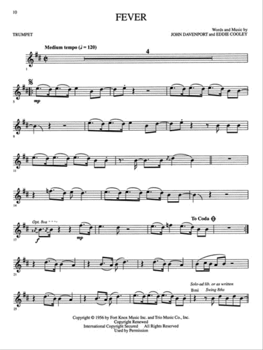 Jazz & Blues Trumpet Solo scores gallery preview page 5