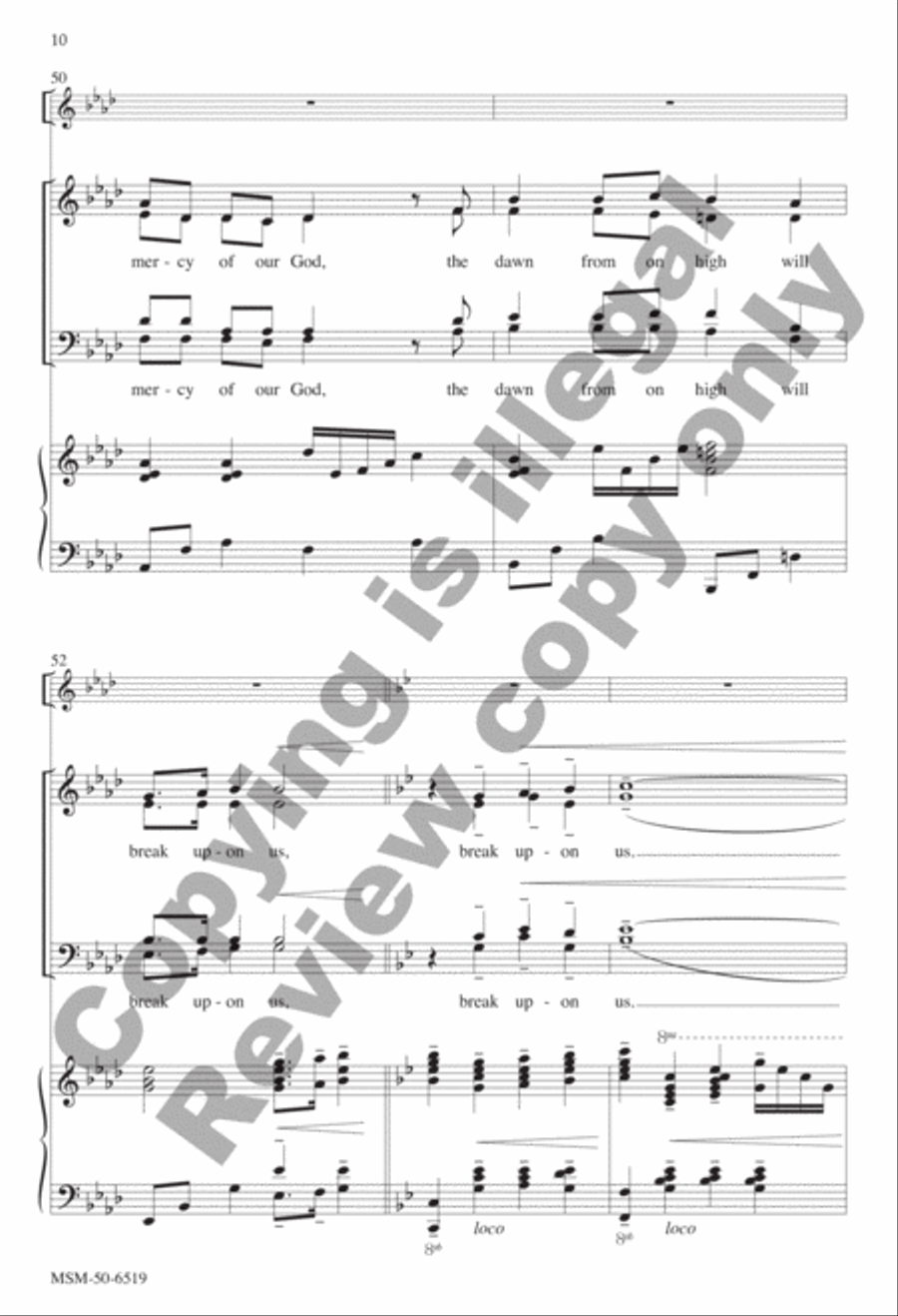 There's a Wideness in God's Mercy 4-Part scores gallery preview page 10