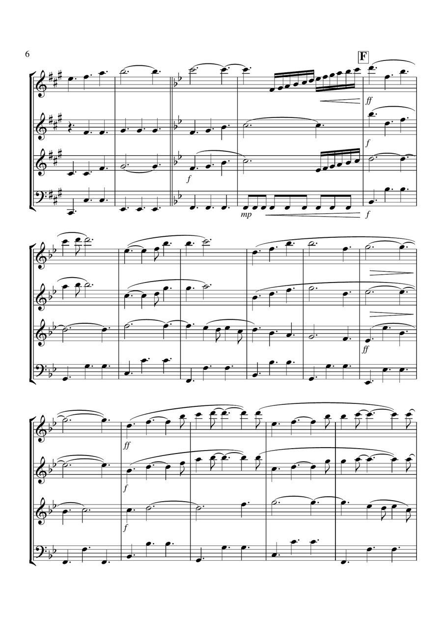 The Rainbow Connection String Quartet scores gallery preview page 6