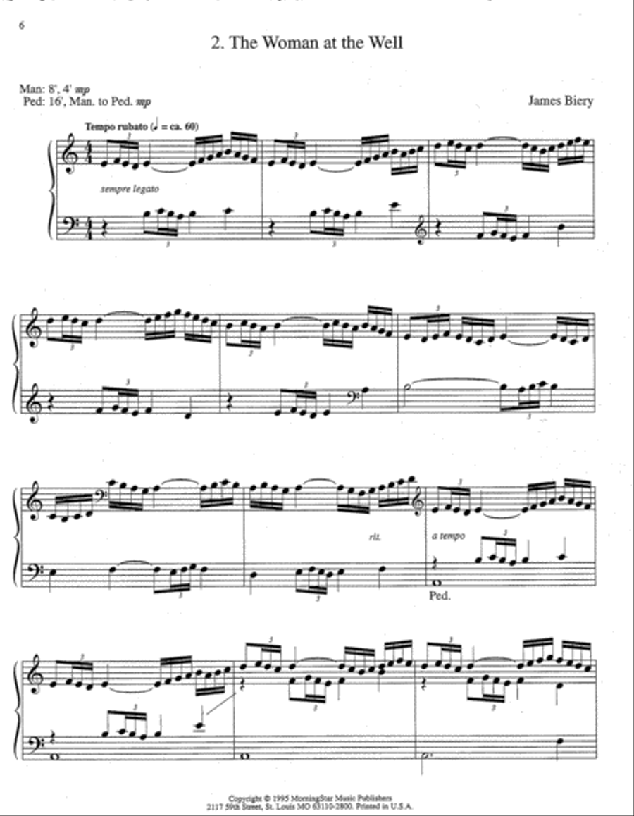 Three Gospel Scenes Quoting Familiar Hymns Organ scores gallery preview page 3