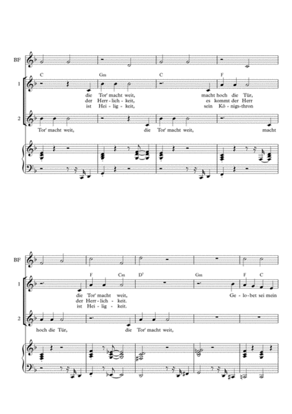 Macht Hoch die Tür - Adventslied für Kinderchor (Advent song for children's choir image number null