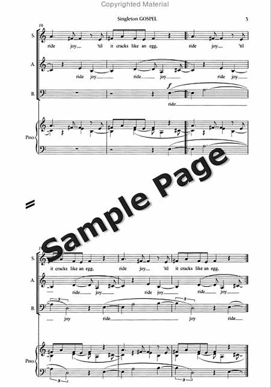 Gospel Gospel 4-Part scores gallery preview page 6