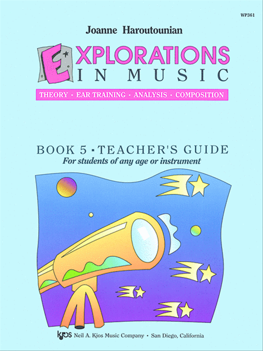 Explorations in Music, Teacher's Book 5 Piano Method scores gallery preview page 1