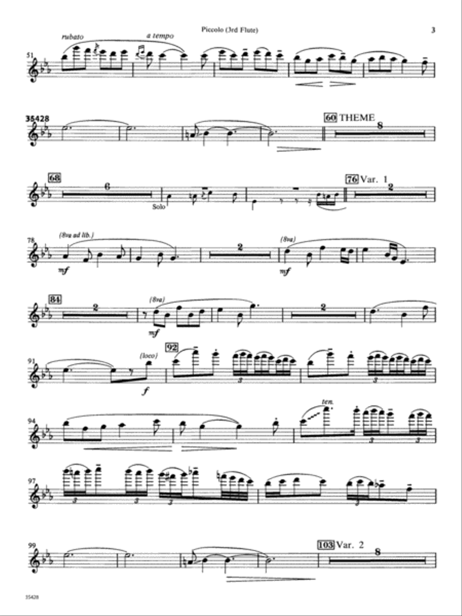 Le Carnaval de Venise: Piccolo Concert Band scores gallery preview page 2