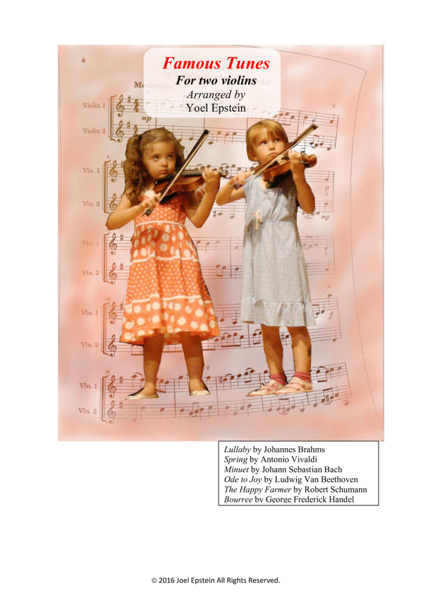 Famous Tunes Arranged for two violins image number null