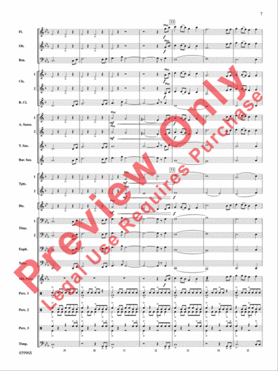 Terracotta Warriors Concert Band scores gallery preview page 8