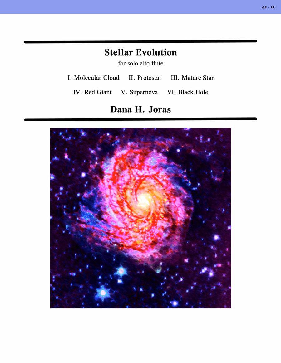 Stellar Evolution for solo alto flute Flute Solo scores gallery preview page 1