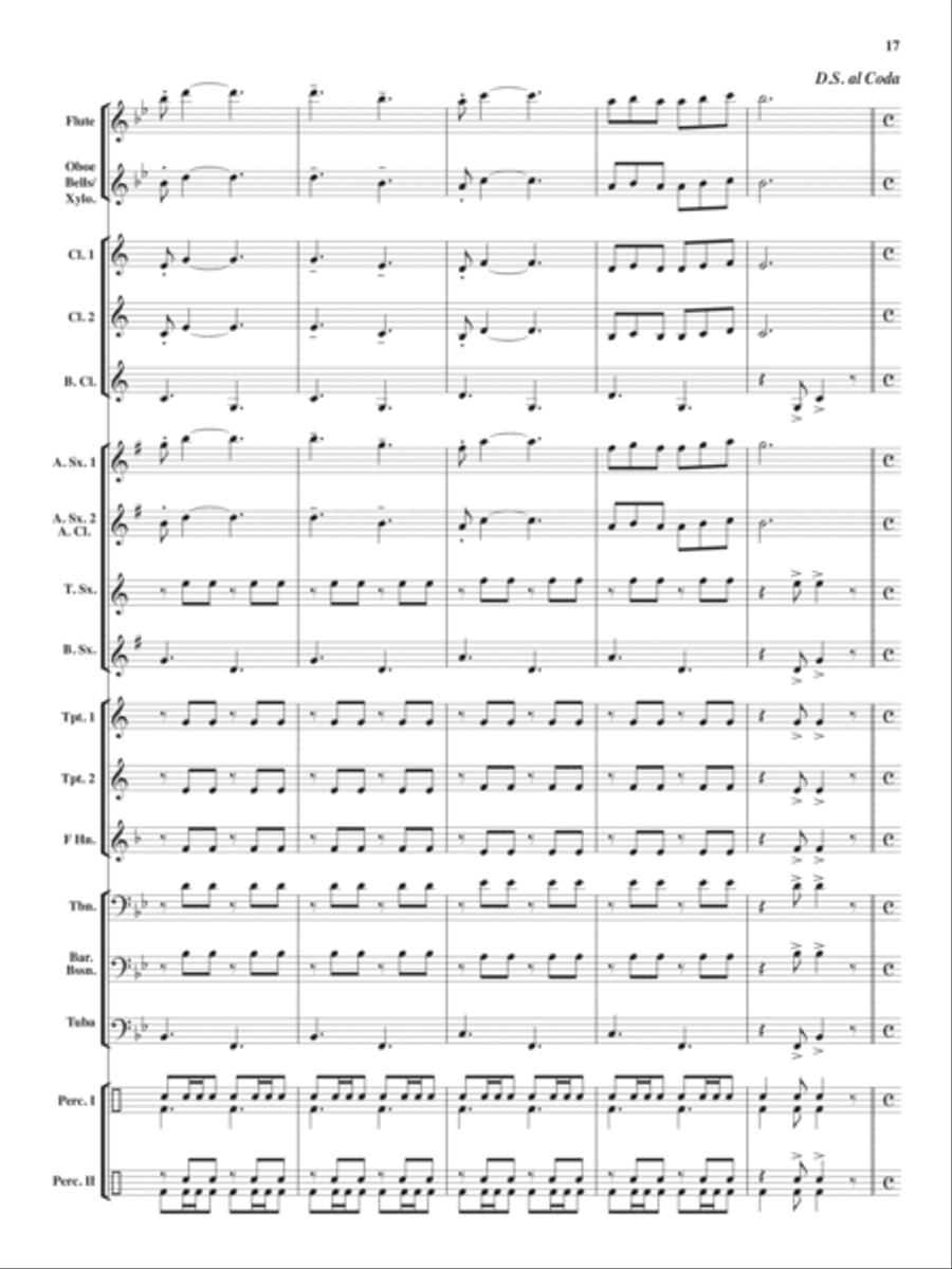 El Toro Rojo Grande Concert Band scores gallery preview page 16