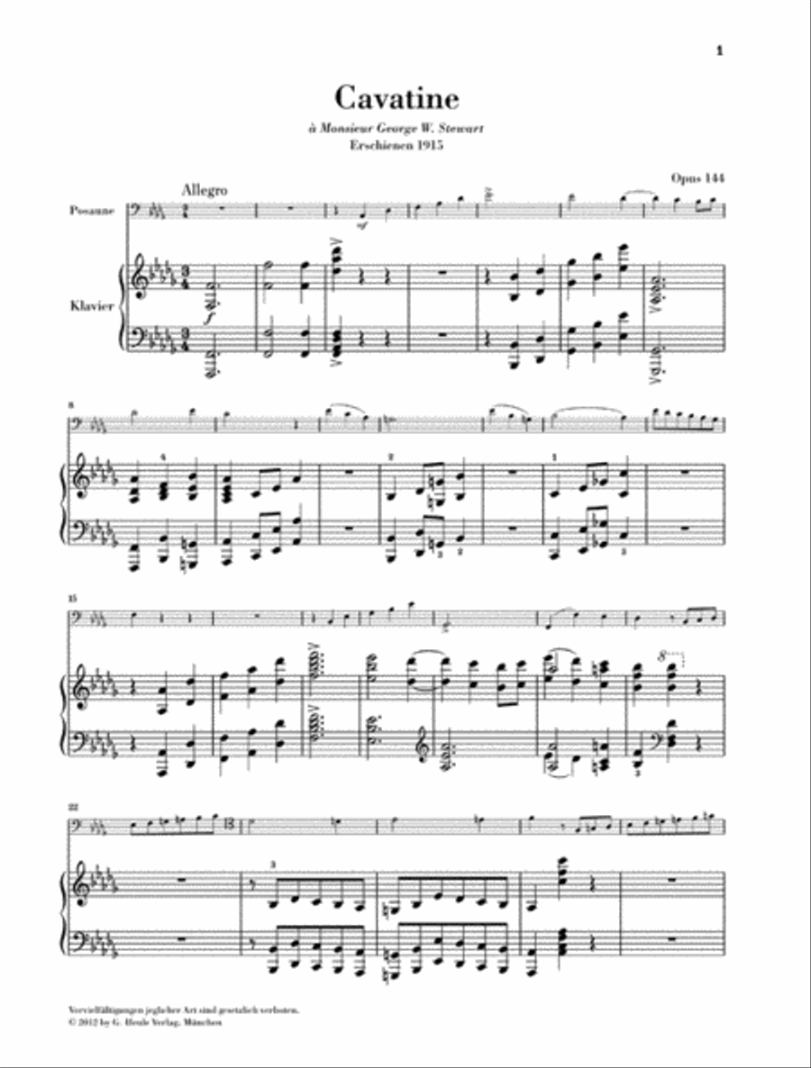 Cavatine, Op. 144 Cavatine, Op. 144 Piano Accompaniment scores gallery preview page 2