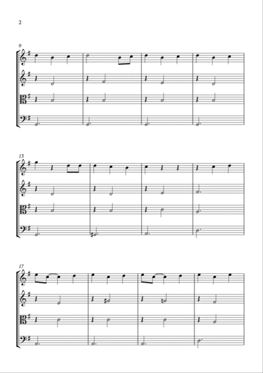 Les Poissons String Quartet scores gallery preview page 2