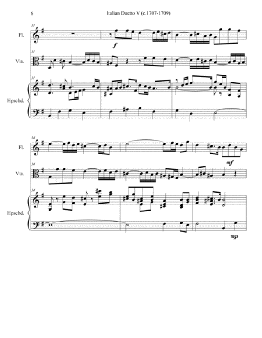 Italian Duetto 5 Italian Duetto 5 Small Ensemble scores gallery preview page 6