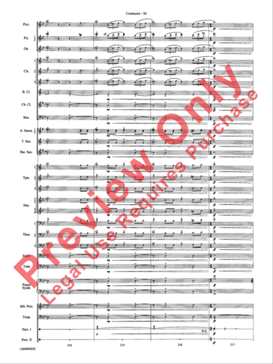 Symphonic Suite from Star Wars: Episode III Revenge of the Sith Concert Band scores gallery preview page 53