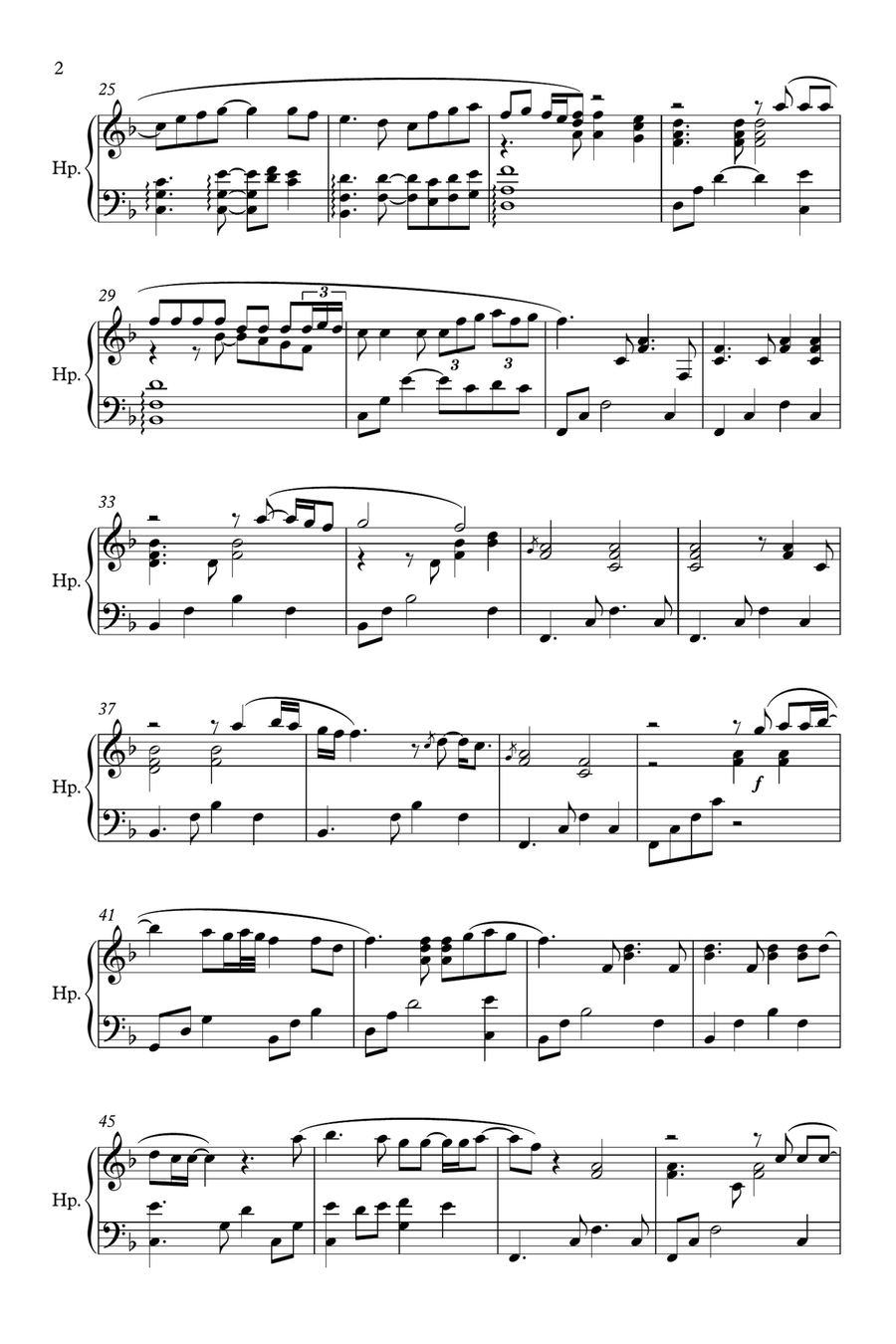 Songbird Harp scores gallery preview page 2