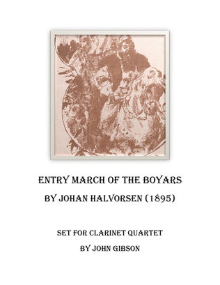 March of the Boyars set for clarinet quartet