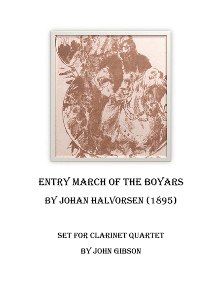 March of the Boyars set for clarinet quartet image number null