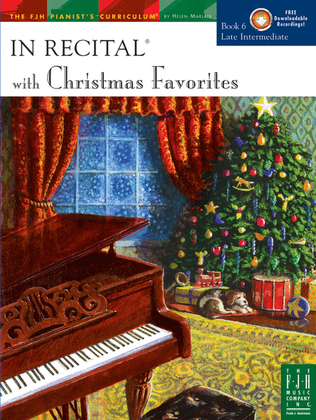Book cover for In Recital with Christmas Favorites, Book 6